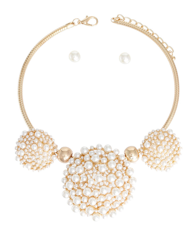 Cream Triple Dome Pendant Set
