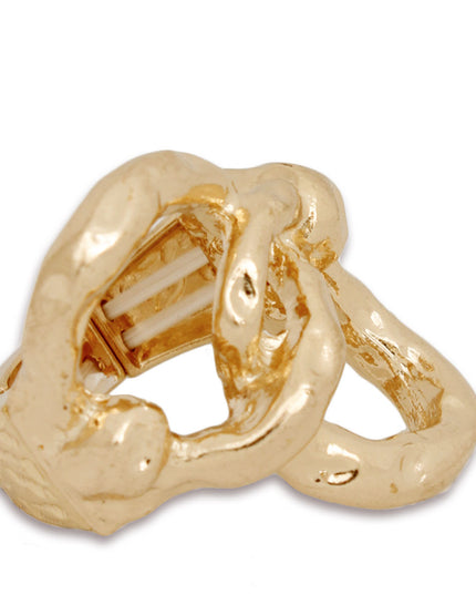 Ring Gold Linked Circles Stretch for Women