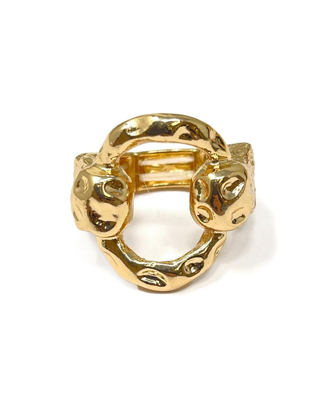 Ring Gold Linked Circles Stretch for Women