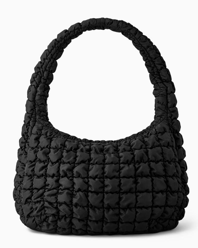 Crossbody Quilted Black Bag for Women