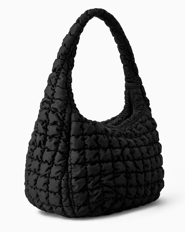 Crossbody Quilted Black Bag for Women