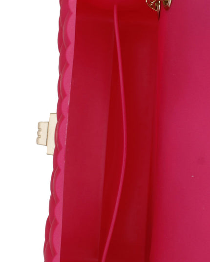 Purse Fuchsia Quilted Jelly Crossbody Bag Women