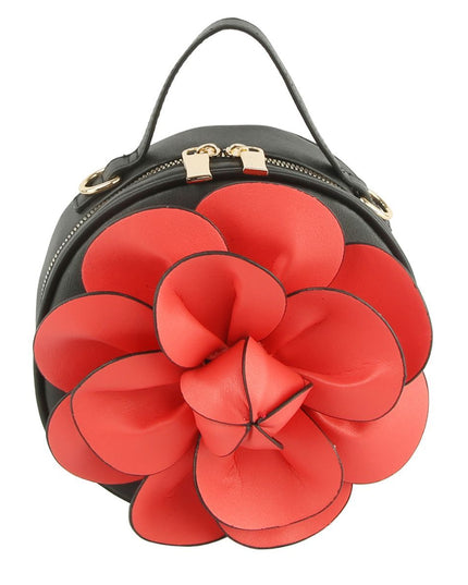 Red Flower Canteen Bag