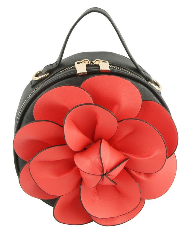 Red Flower Canteen Bag