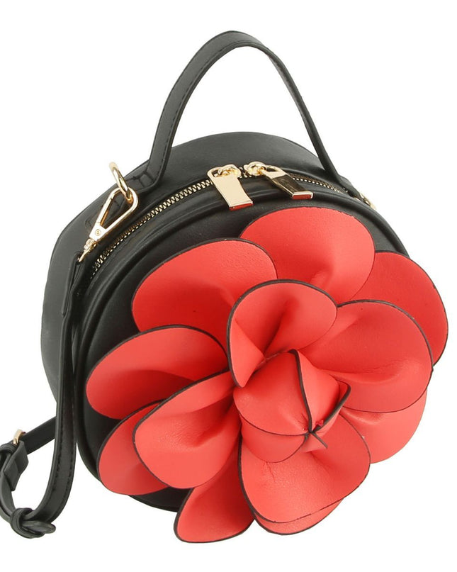 Red Flower Canteen Bag