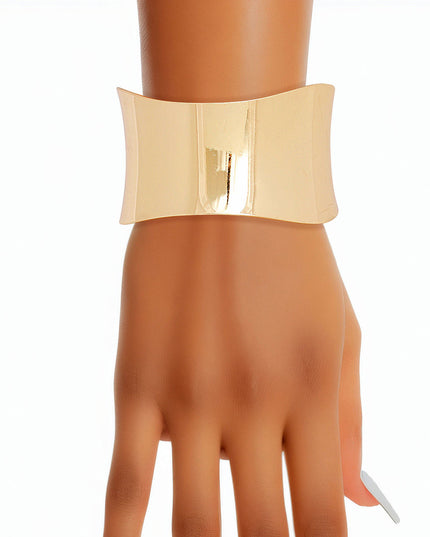 Cuff Gold Polished Bracelet for Women