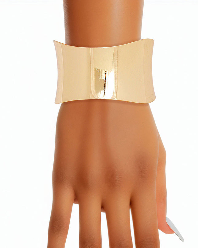 Cuff Gold Polished Bracelet for Women