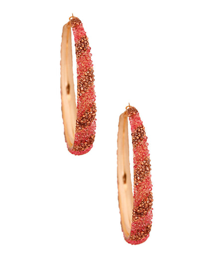 Pink Stripe Crusted Hoops