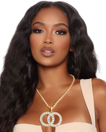 Rope Chain Royal Necklace - Aurora Borealis