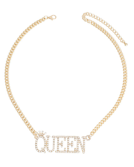 Gold Iced Queen Necklace