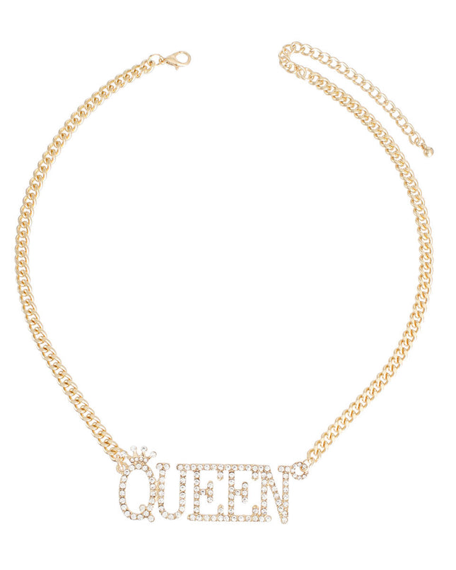 Gold Iced Queen Necklace