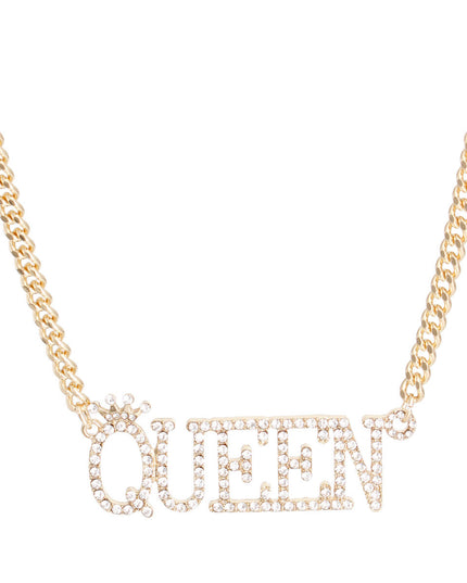 Gold Iced Queen Necklace