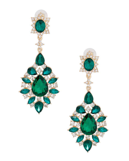 Teardrop Green Earrings