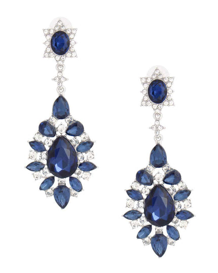 Teardrop Navy Earrings