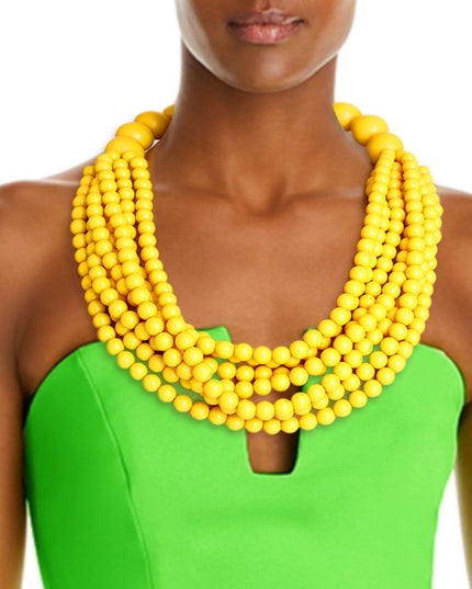 Mustard Bubble Gum Bead Set