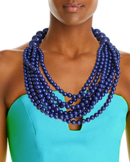 Navy Bubble Gum Bead Set