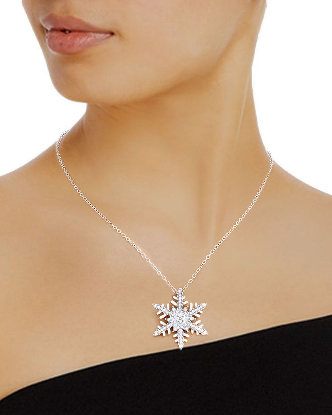 Silver Winter Snowflake Necklace