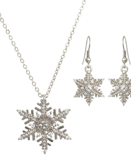 Silver Winter Snowflake Necklace
