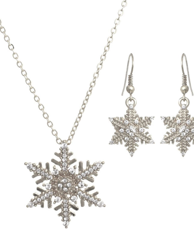 Silver Winter Snowflake Necklace