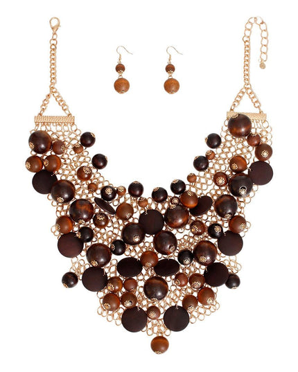 Earth-Toned Wood Chainmail Set