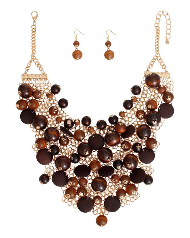 Earth-Toned Wood Chainmail Set