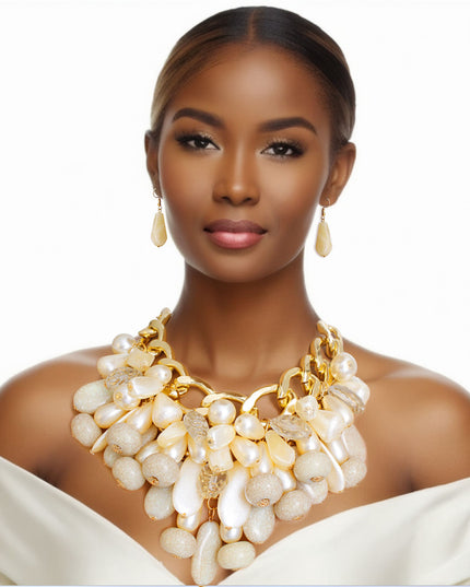 Lustrous Pearl Stone Ensemble