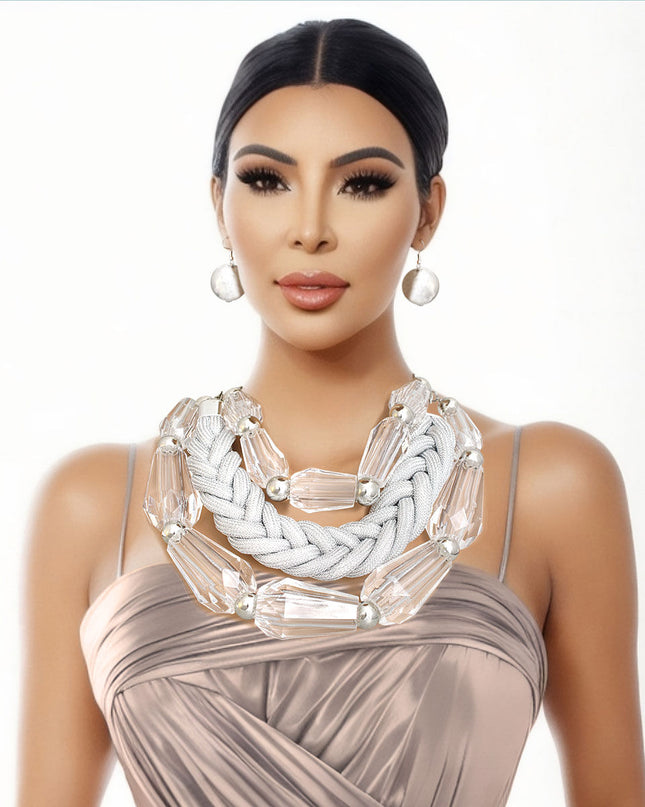 Crystal Clear Faceted Ensemble
