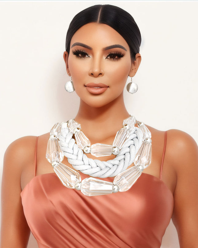 Crystal Clear Faceted Ensemble