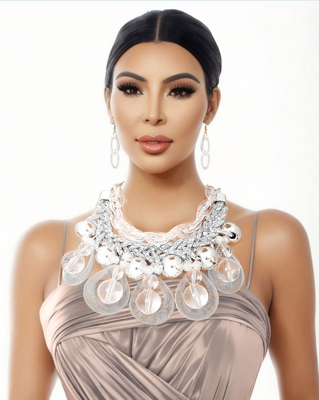 Serenity Silver Chain Marble Ensemble