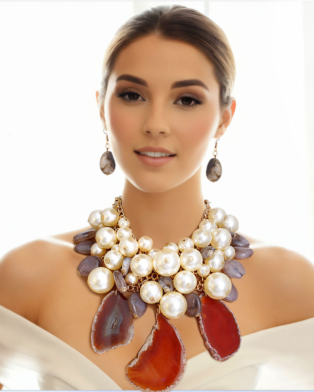 Harmonious Agate Pearl Ensemble