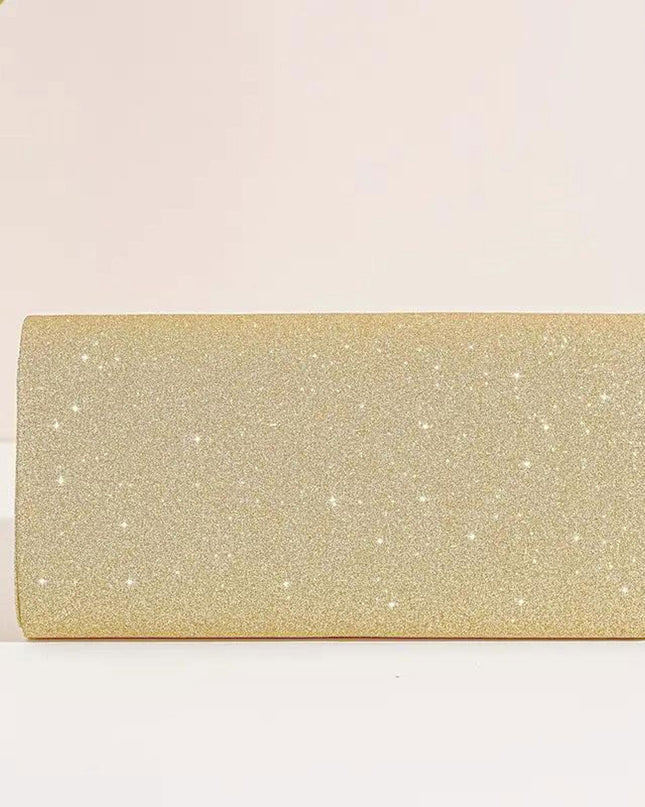Clutch Gold Sparkle Flap Clutch for Women