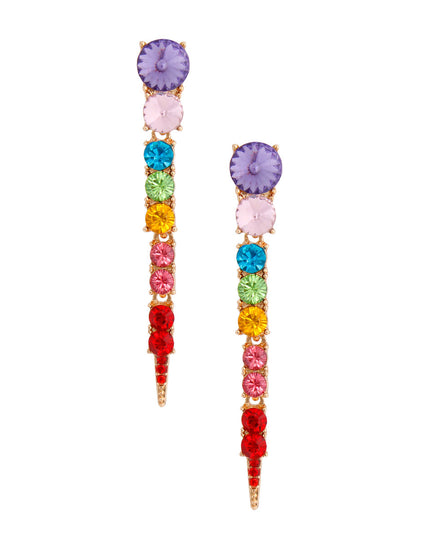 Multi Color Dangle Stone Earrings